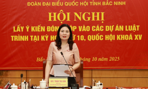 Đoàn Đại biểu Quốc hội tỉnh Bắc Ninh lấy ý kiến góp ý vào một số dự án luật